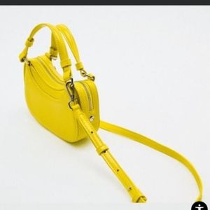 ZARA HALF MOON MINI CROSSBODY BAG
